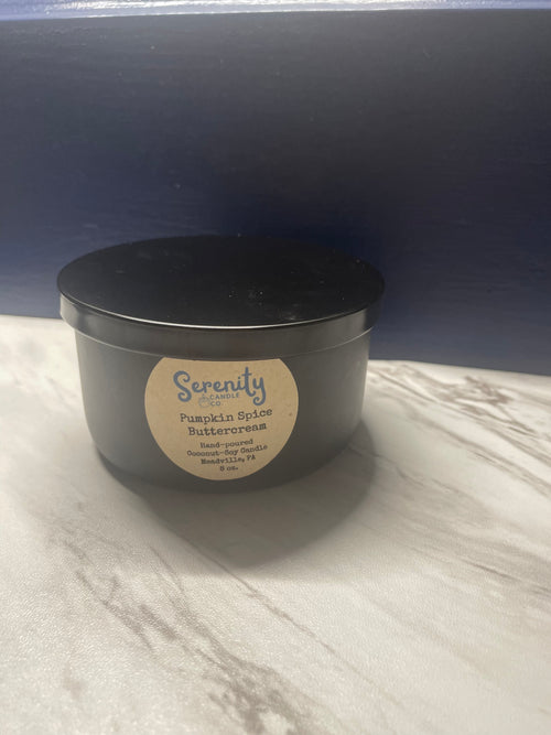 8 oz. 3 wick Pumpkin Spice Buttercream Candle
