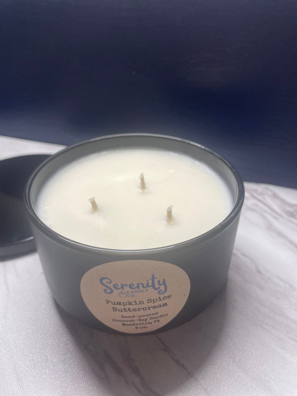 8 oz. 3 wick Pumpkin Spice Buttercream Candle