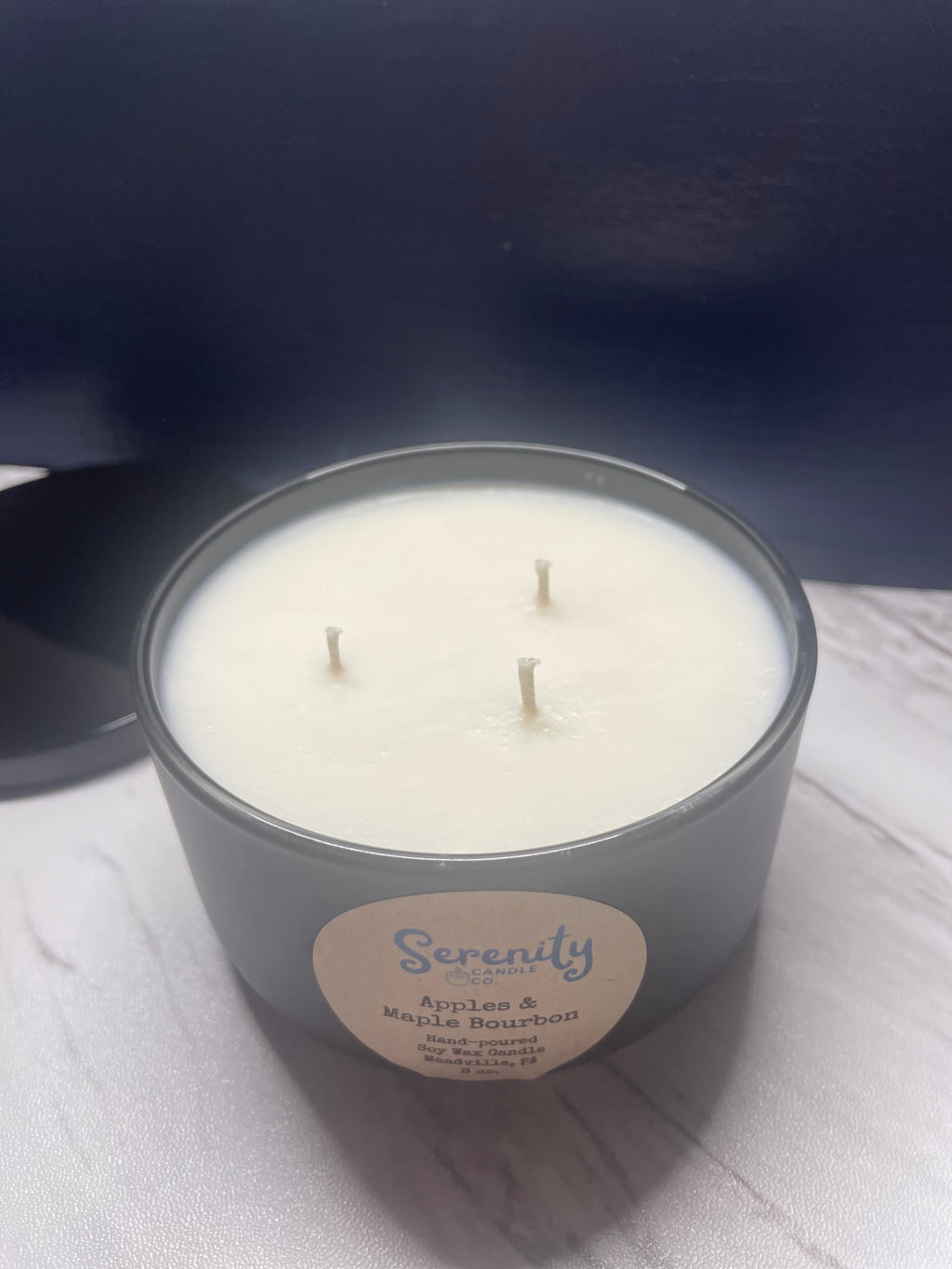 8 oz. 3 wick Apple & Maple Bourbon Candle