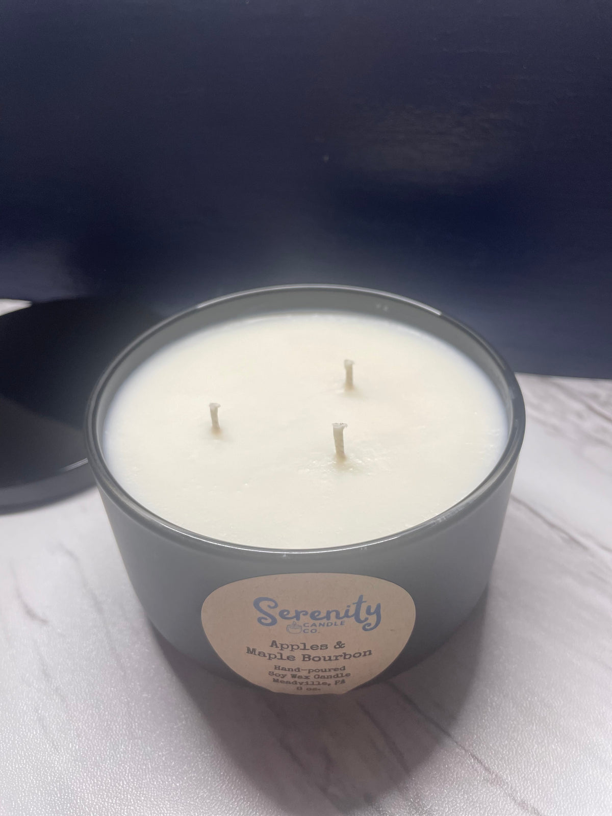 8 oz. 3 wick Apple & Maple Bourbon Candle